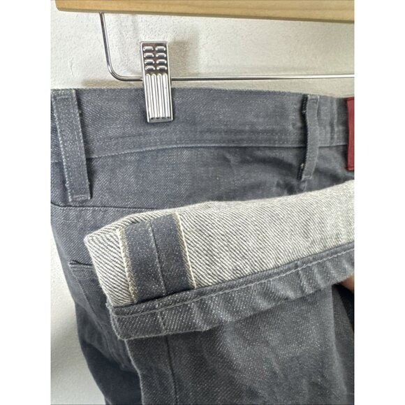 Naked & Famous Selvedge Denim Jeans Gray Raw Denim Men’s 30x35 - Picture 4 of 8